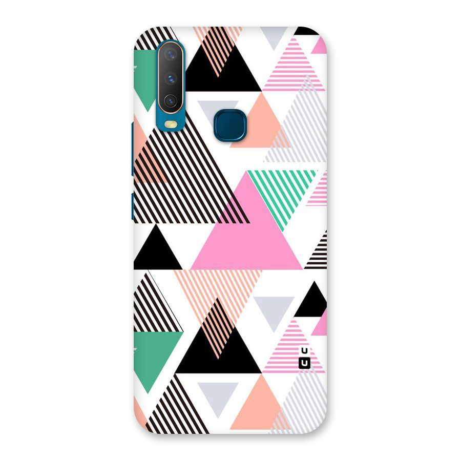 Stripes Abstract Colors Back Case for Vivo Y15