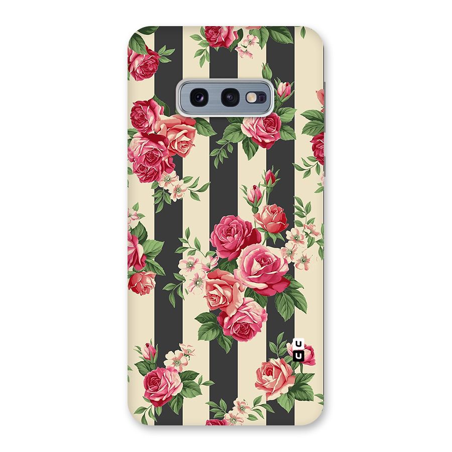 Stripes And Floral Back Case for Galaxy S10e
