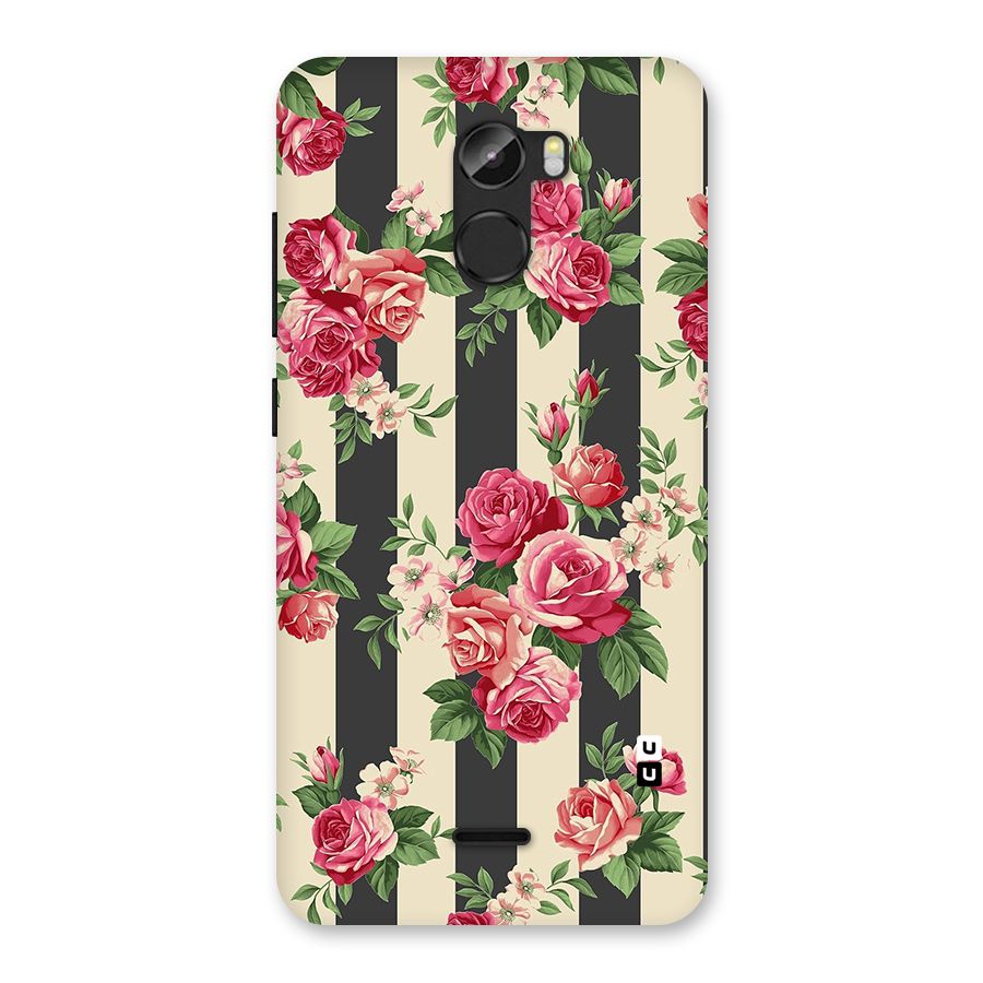 Stripes And Floral Back Case for Gionee X1