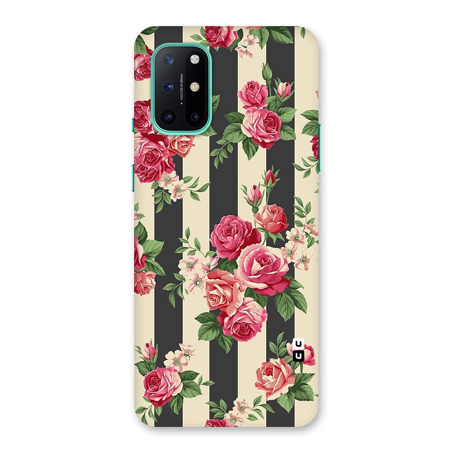 Stripes And Floral Back Case for OnePlus 8T