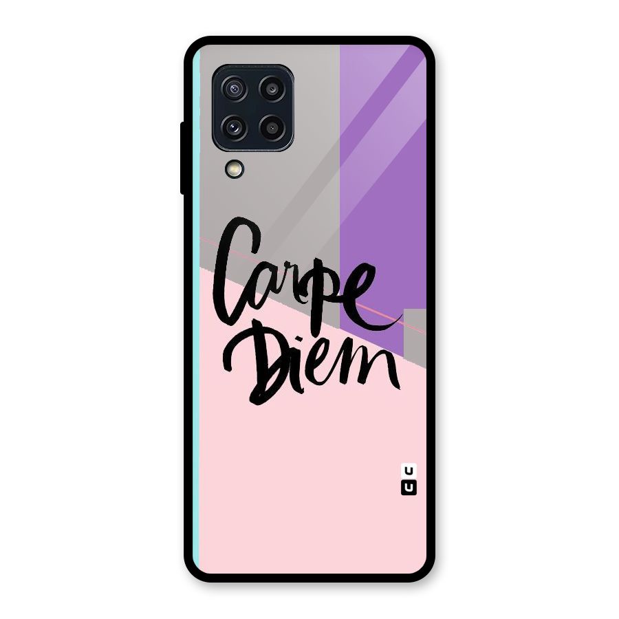 Stripes Black Diem Glass Back Case for Galaxy M32