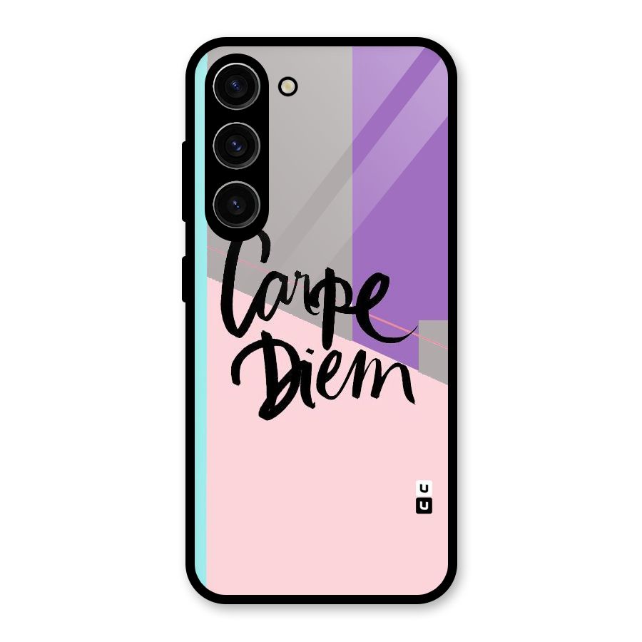 Stripes Black Diem Glass Back Case for Galaxy S23