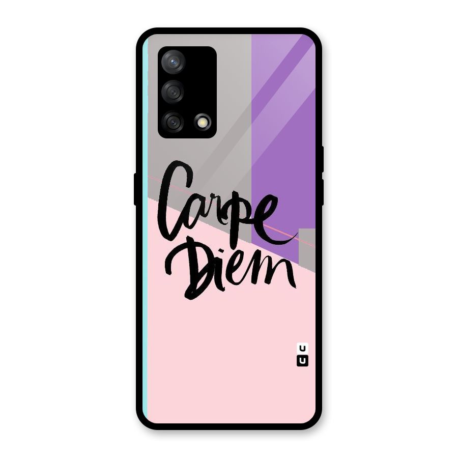 Stripes Black Diem Glass Back Case for Oppo F19