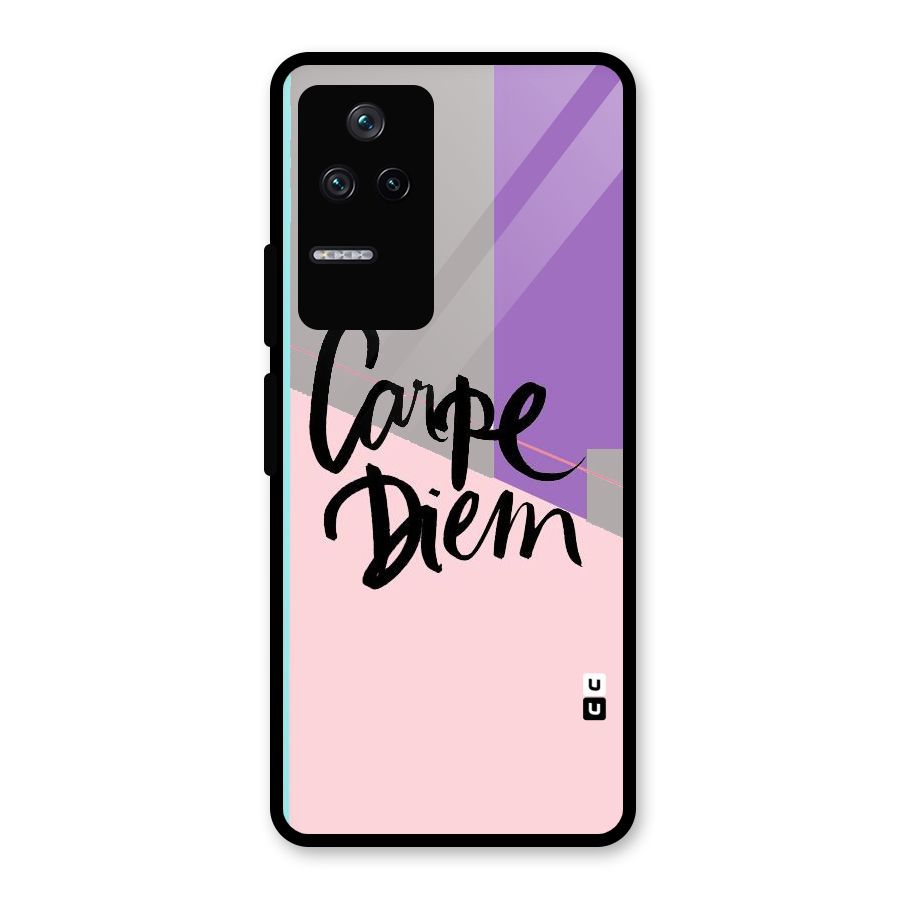 Stripes Black Diem Glass Back Case for Poco F4 5G