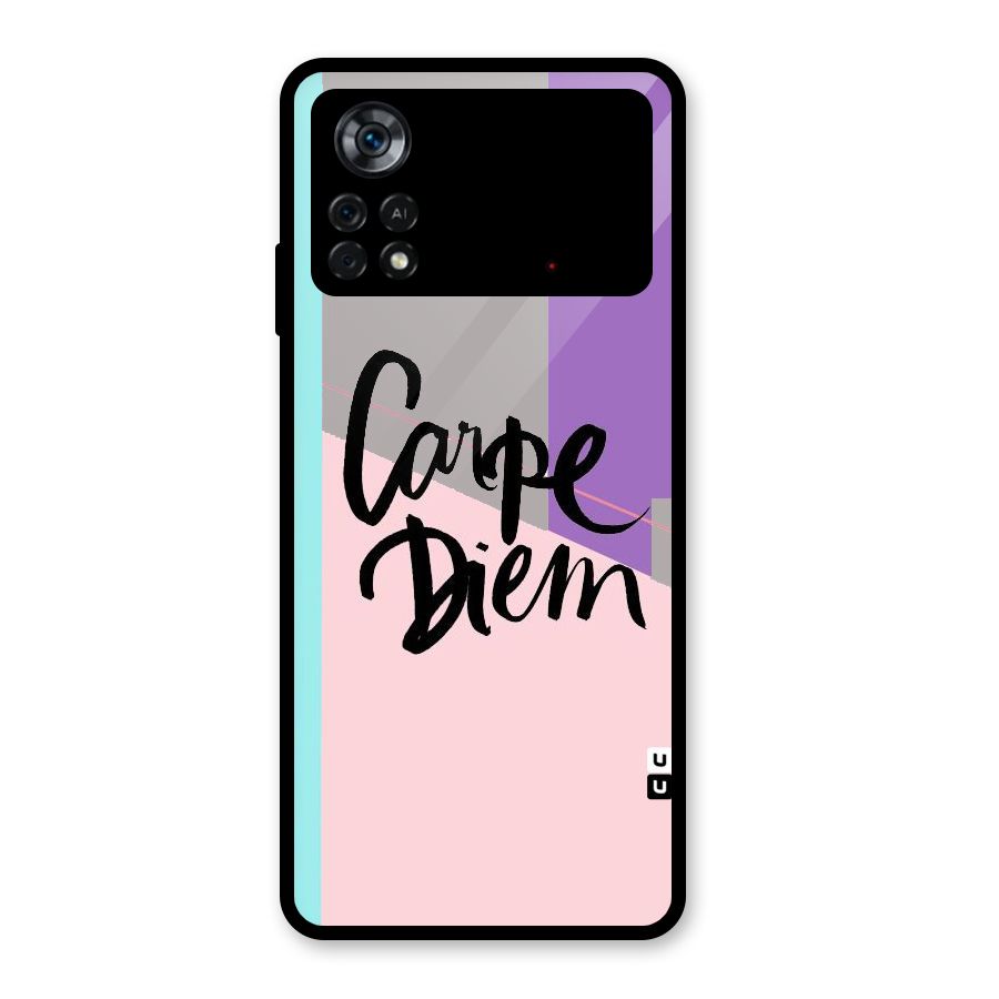 Stripes Black Diem Glass Back Case for Poco X4 Pro 5G