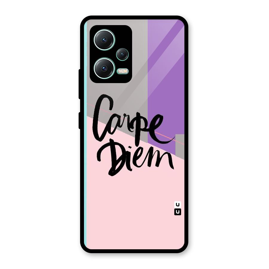 Stripes Black Diem Glass Back Case for Redmi Note 12 5G