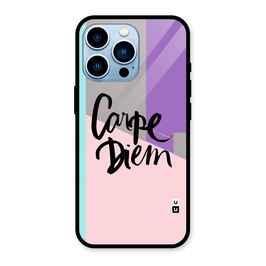 Stripes Black Diem Glass Back Case for iPhone 13 Pro