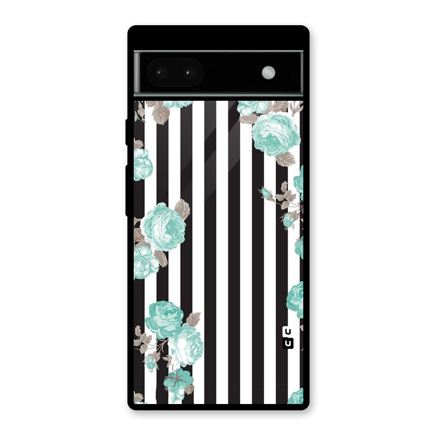 Stripes Bloom Glass Back Case for Google Pixel 6a