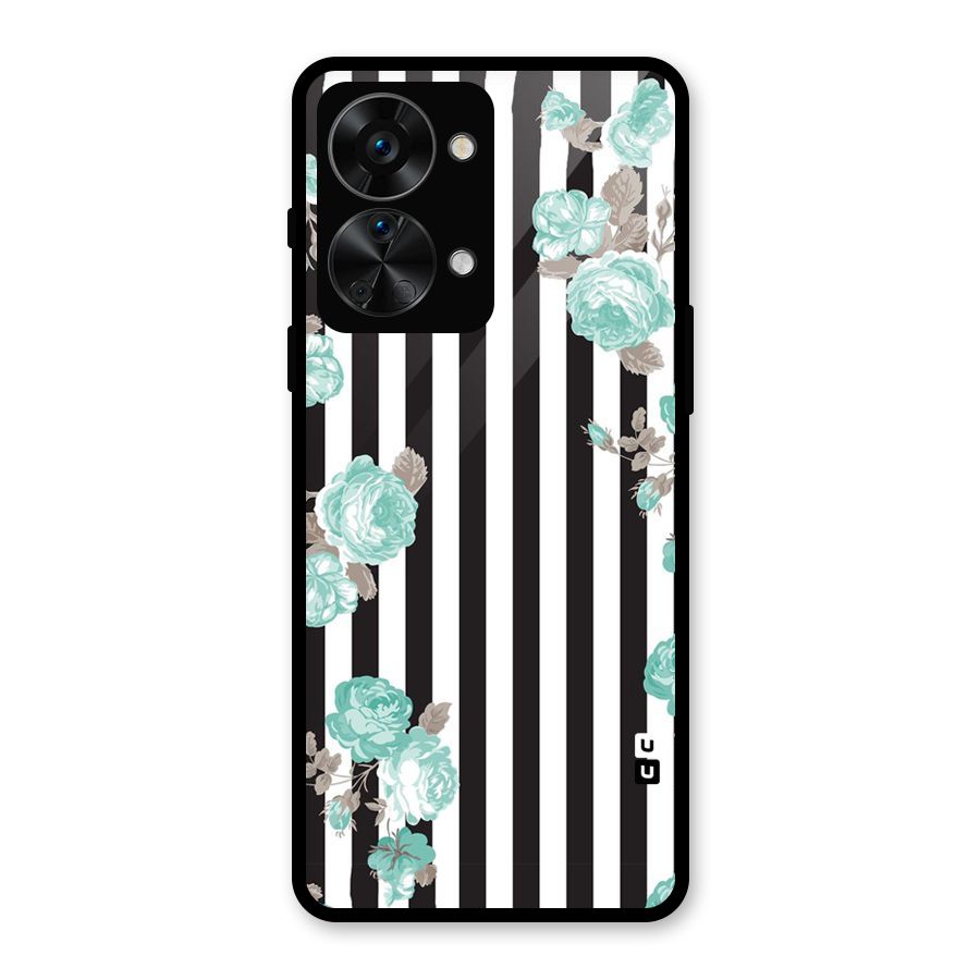 Stripes Bloom Glass Back Case for OnePlus Nord 2T