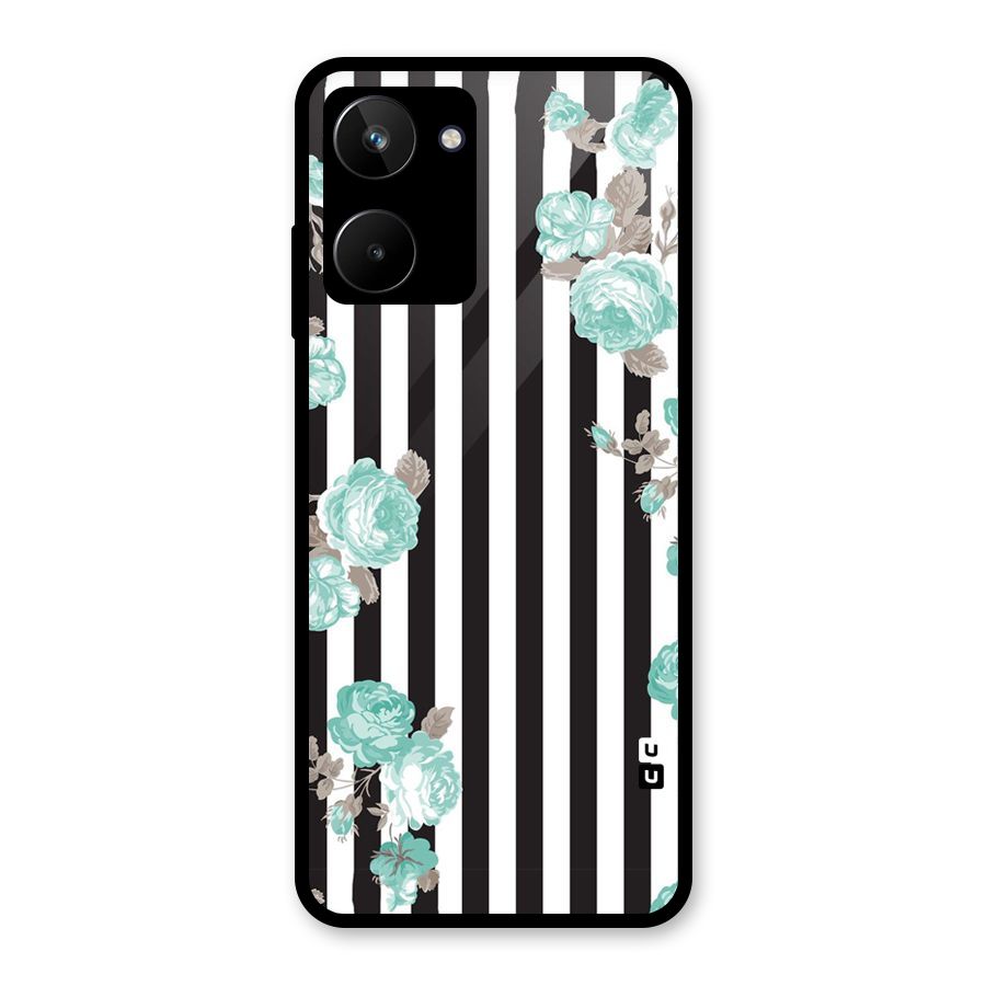 Stripes Bloom Glass Back Case for Realme 10