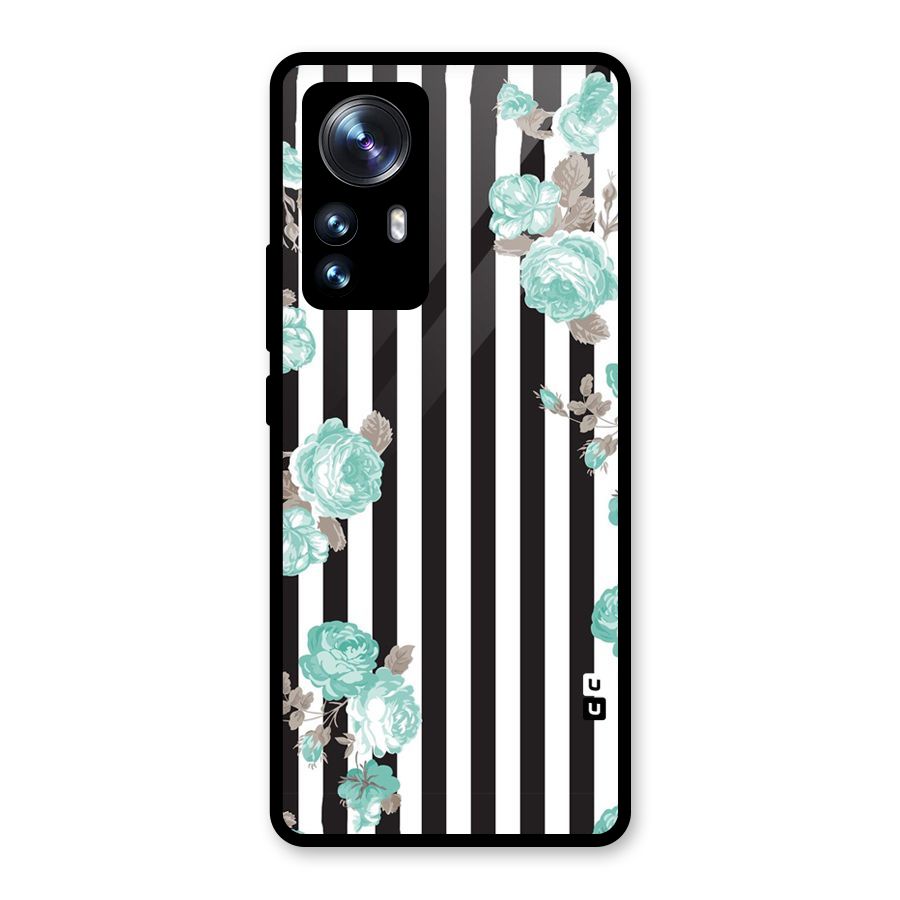 Stripes Bloom Glass Back Case for Xiaomi 12 Pro