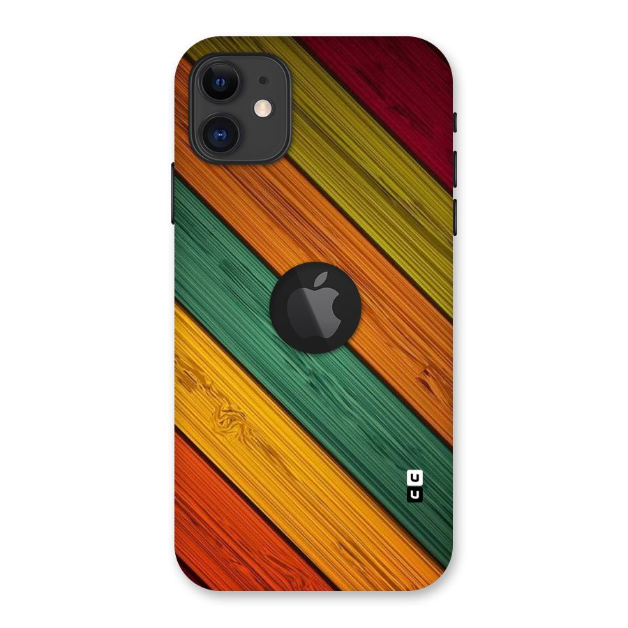 Stripes Classic Design Back Case for iPhone 11 Logo Cut