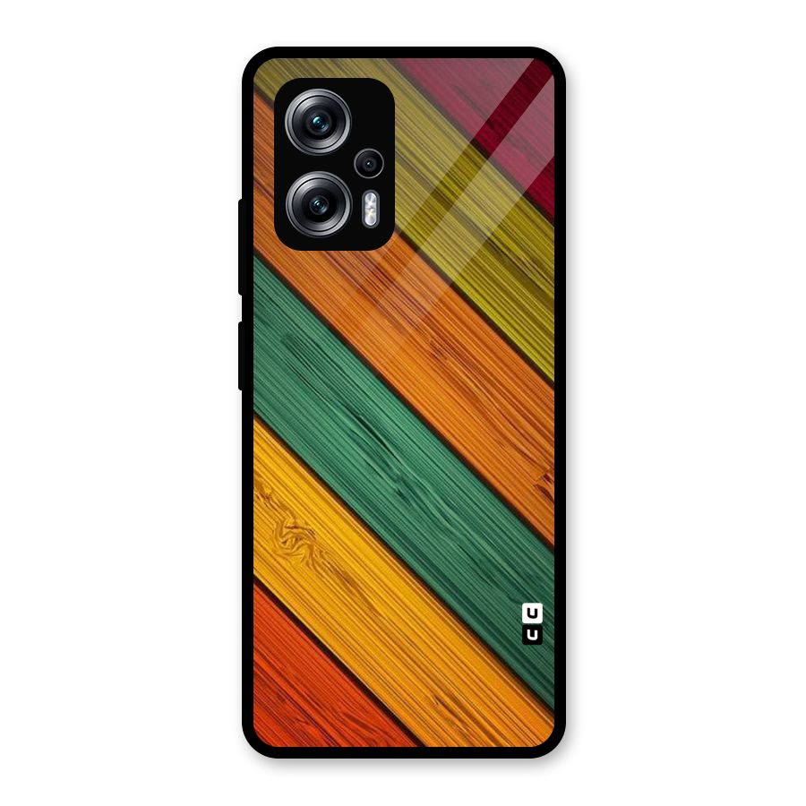 Stripes Classic Design Glass Back Case for Redmi K50i