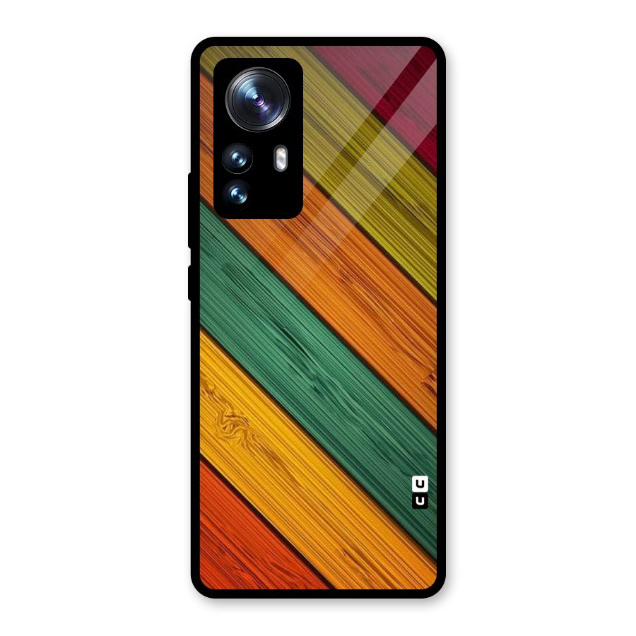Stripes Classic Design Glass Back Case for Xiaomi 12 Pro