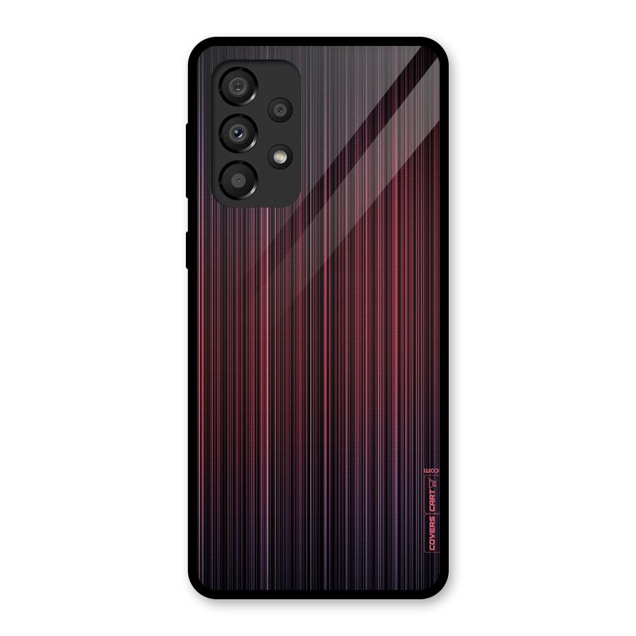 Stripes Gradiant Glass Back Case for Galaxy A33 5G