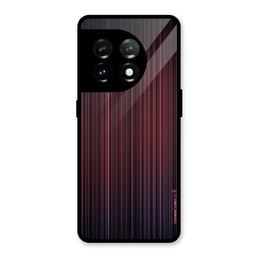 Stripes Gradiant Glass Back Case for OnePlus 11