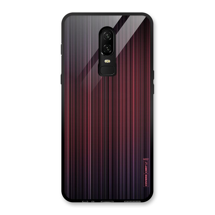 Stripes Gradiant Glass Back Case for OnePlus 6
