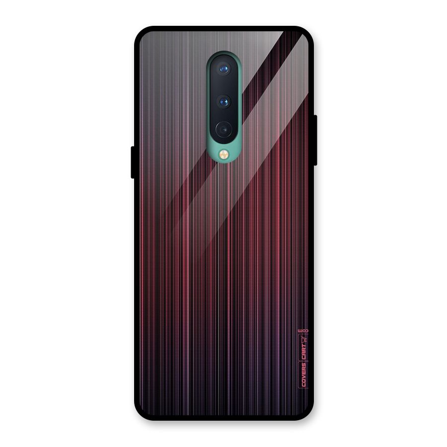Stripes Gradiant Glass Back Case for OnePlus 8