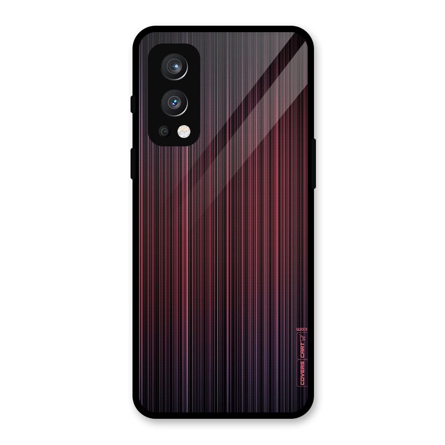 Stripes Gradiant Glass Back Case for OnePlus Nord 2 5G