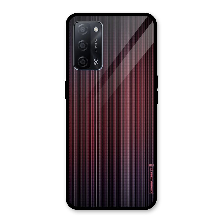 Stripes Gradiant Glass Back Case for Oppo A53s 5G