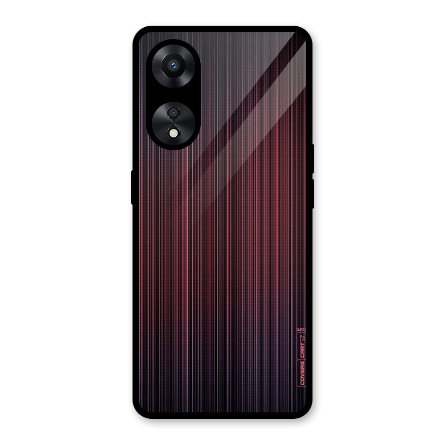 Stripes Gradiant Glass Back Case for Oppo A78