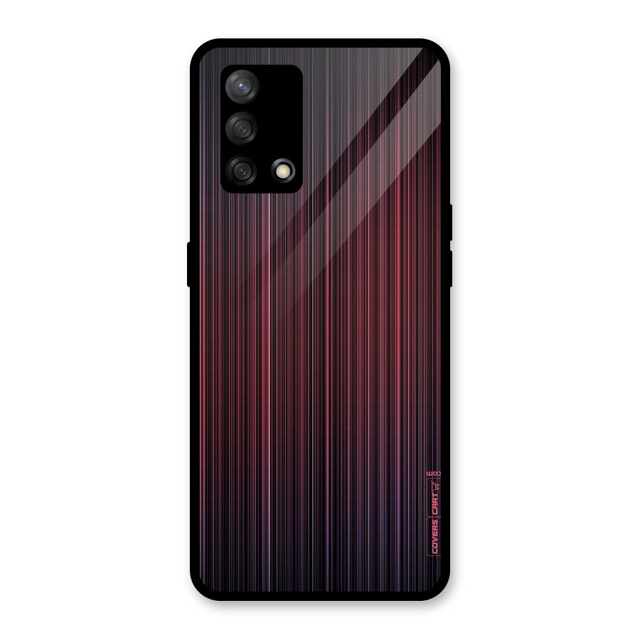 Stripes Gradiant Glass Back Case for Oppo F19