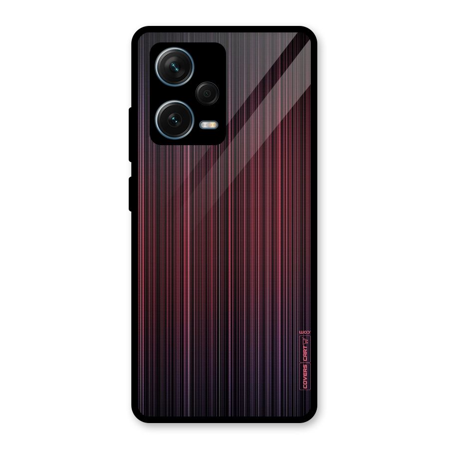 Stripes Gradiant Glass Back Case for Redmi Note 12 Pro Plus 5G