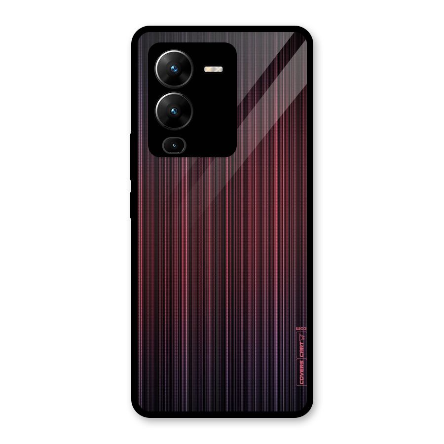 Stripes Gradiant Glass Back Case for Vivo V25 Pro