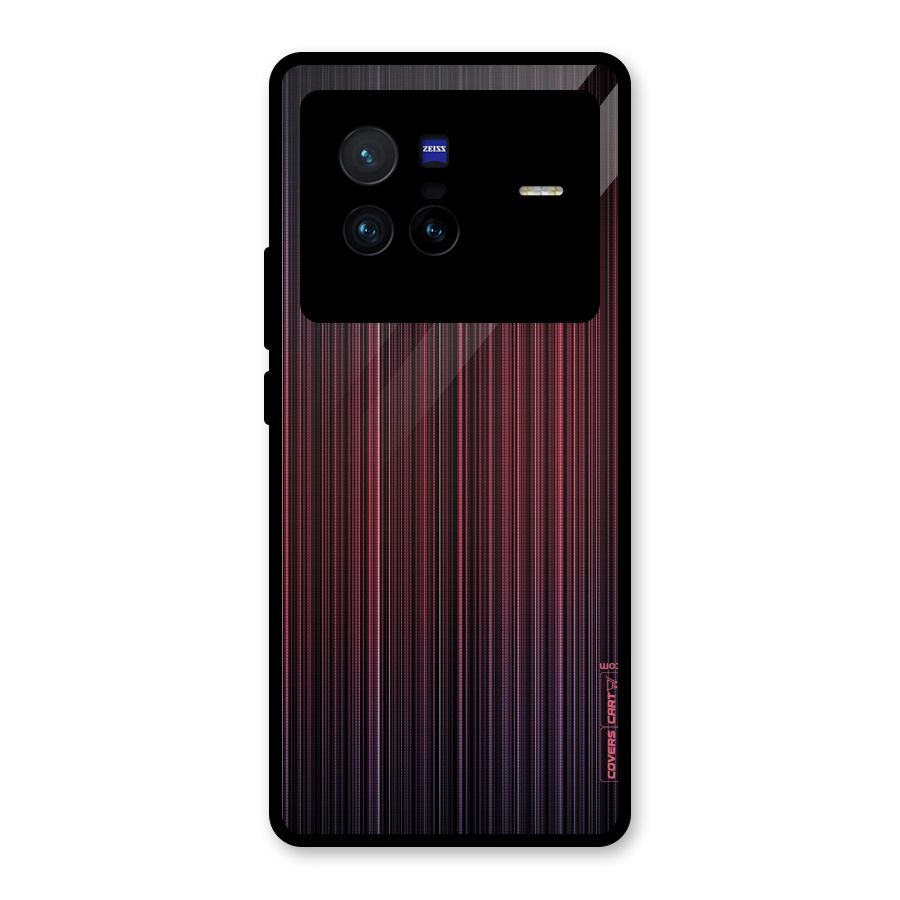 Stripes Gradiant Glass Back Case for Vivo X80