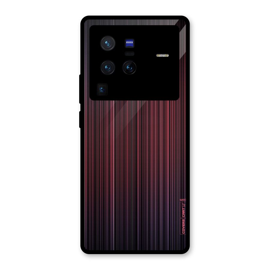 Stripes Gradiant Glass Back Case for Vivo X80 Pro