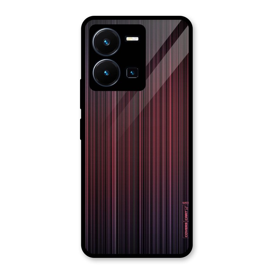 Stripes Gradiant Glass Back Case for Vivo Y35