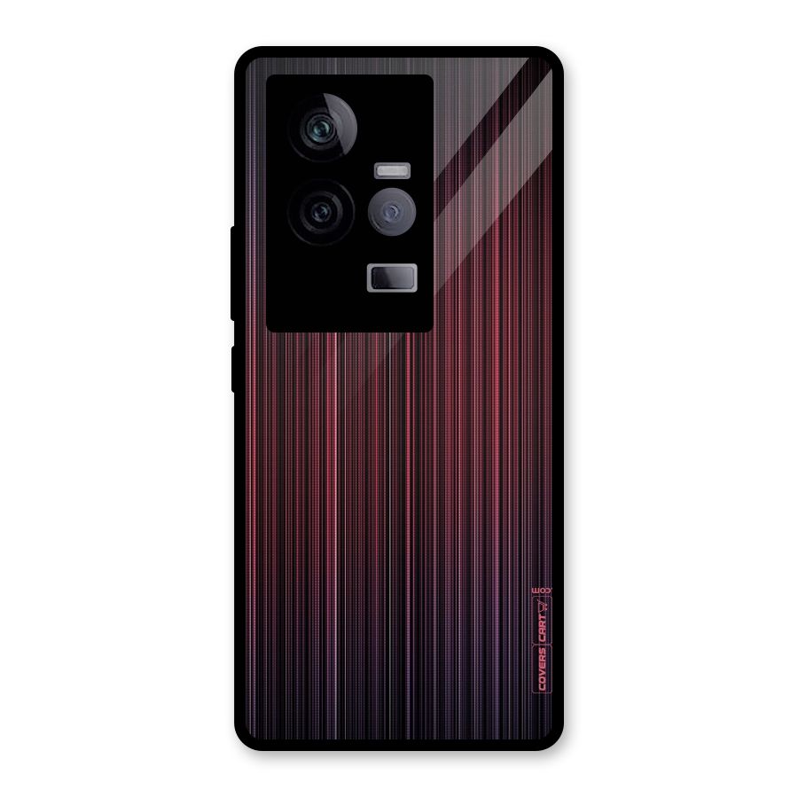 Stripes Gradiant Glass Back Case for Vivo iQOO 11 5G