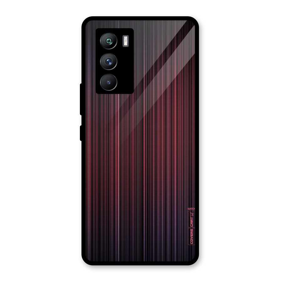 Stripes Gradiant Glass Back Case for Vivo iQOO 9 SE