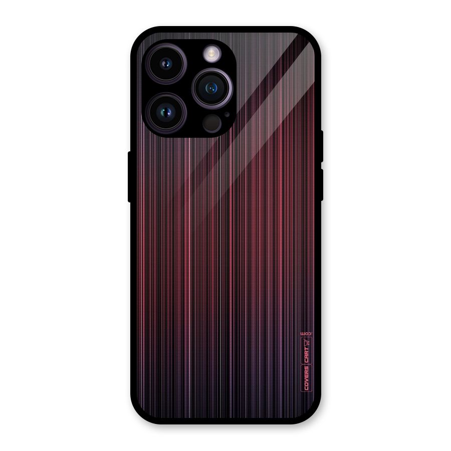 Stripes Gradiant Glass Back Case for iPhone 14 Pro Max
