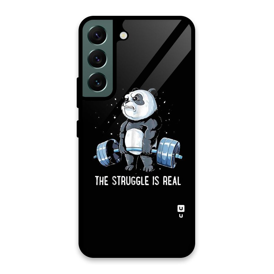 Struggle in Real Glass Back Case for Galaxy S22 5G