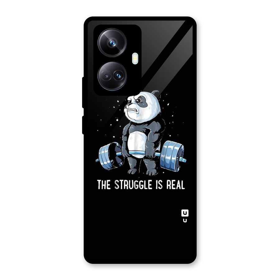 Struggle is Real Glass Back Case for Realme 10 Pro Plus
