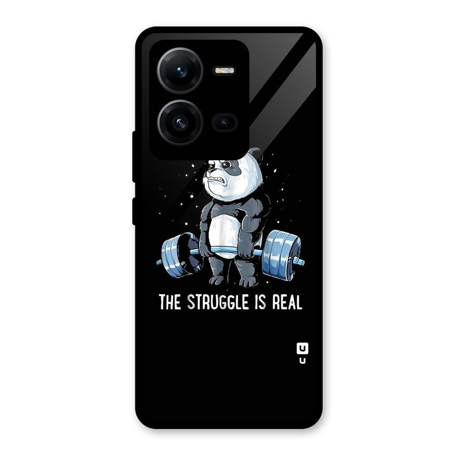 Struggle is Real Glass Back Case for Vivo V25