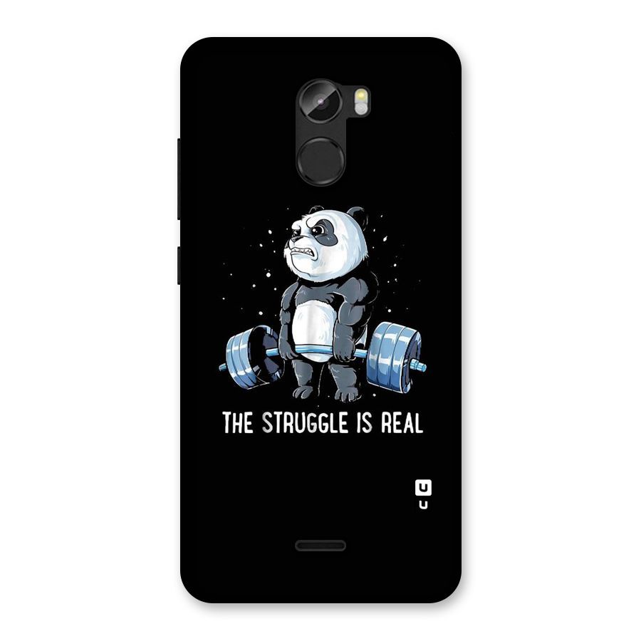Struggle is Real Panda Back Case for Gionee X1