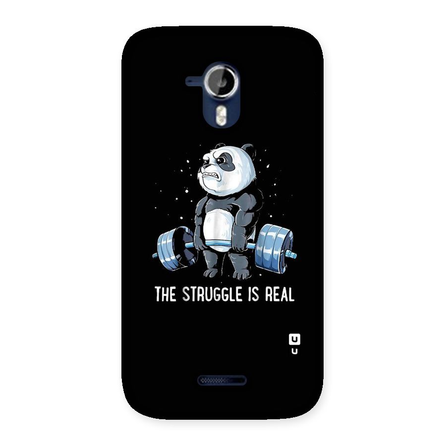 Struggle is Real Panda Back Case for Micromax Canvas Magnus A117