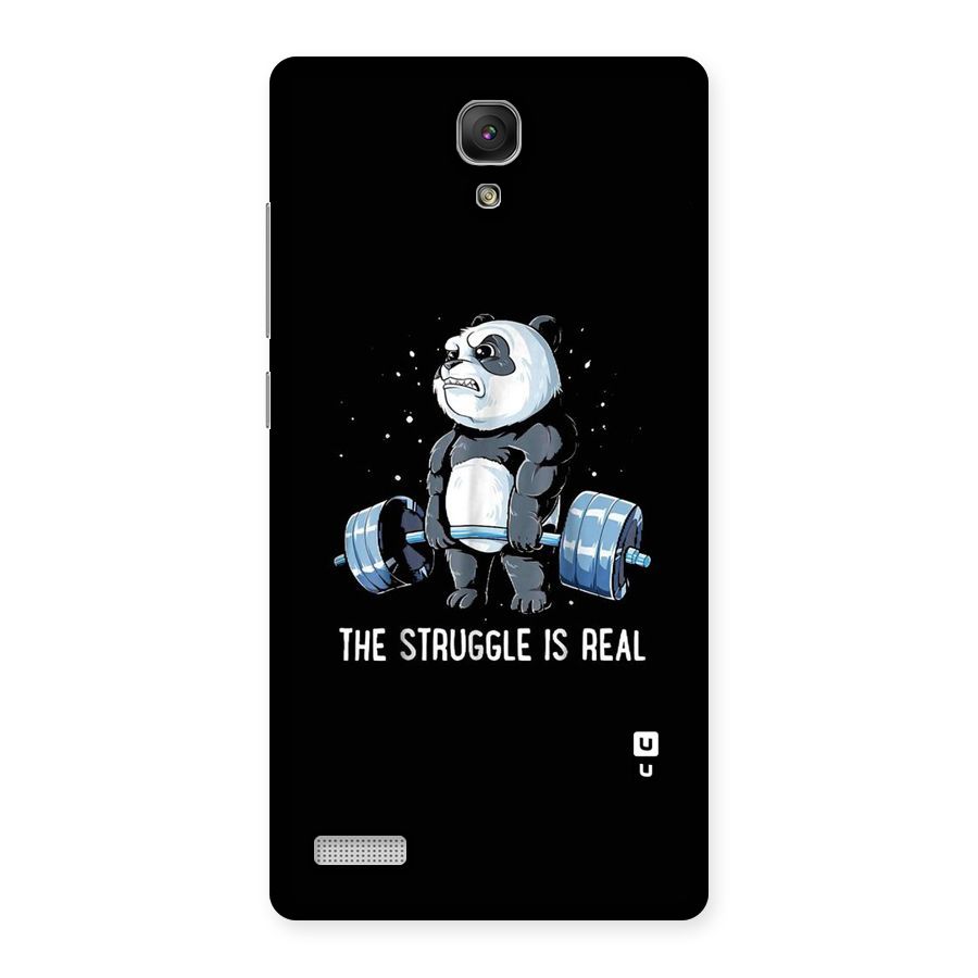 Struggle is Real Panda Back Case for Redmi Note Prime