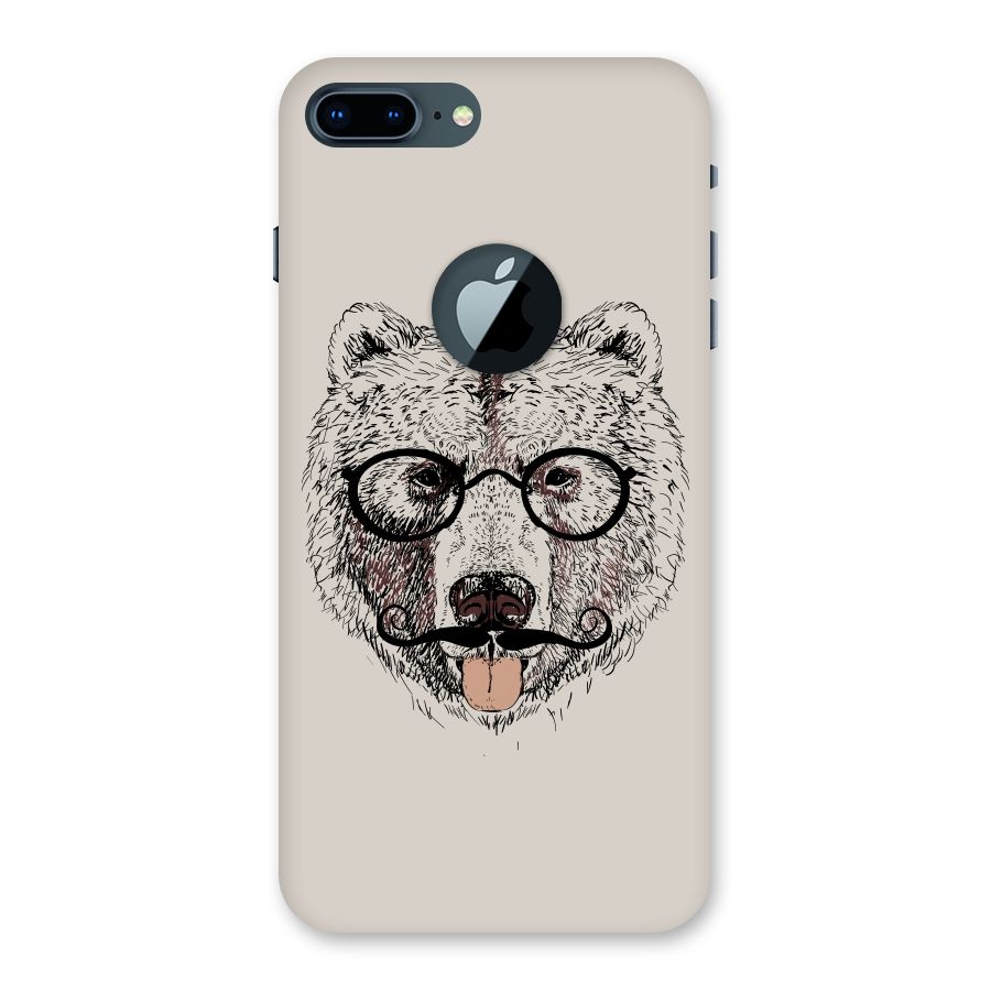 Studious Bear Back Case for iPhone 7 Plus Logo Cut
