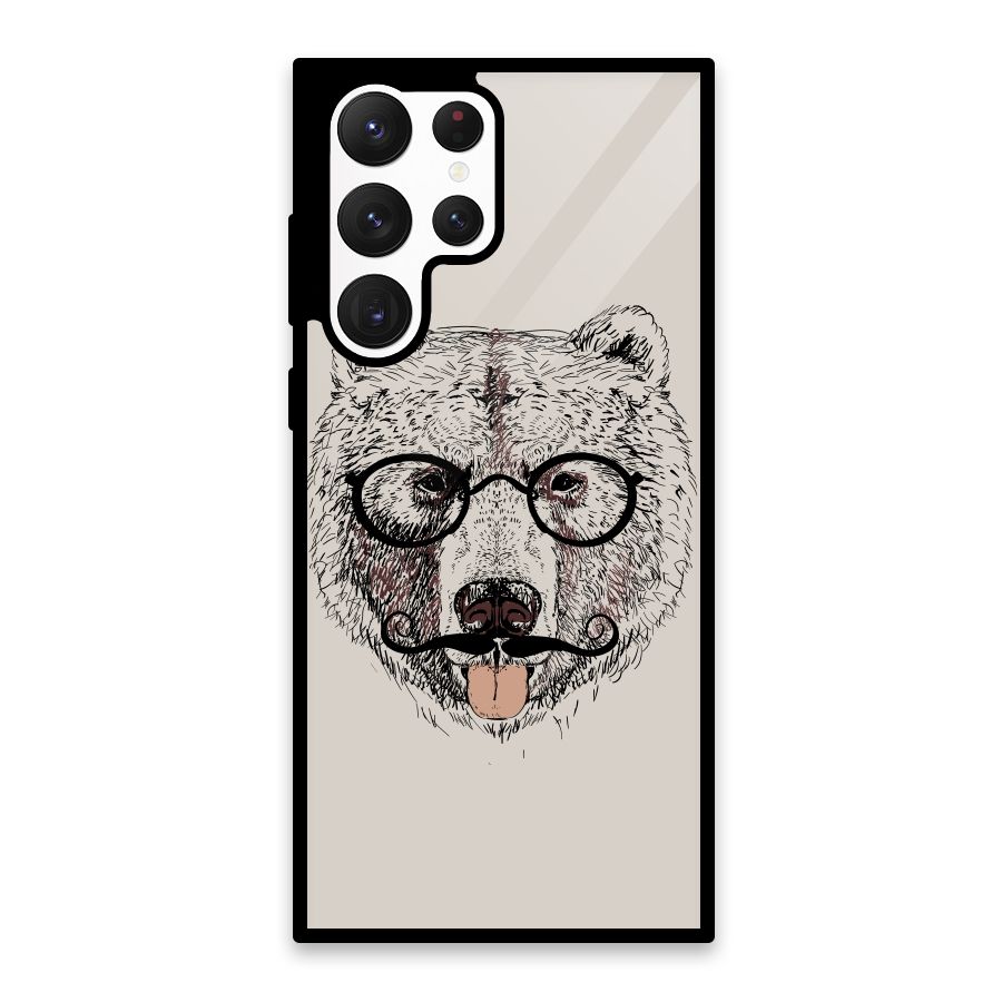 Studious Bear Glass Back Case for Galaxy S22 Ultra 5G