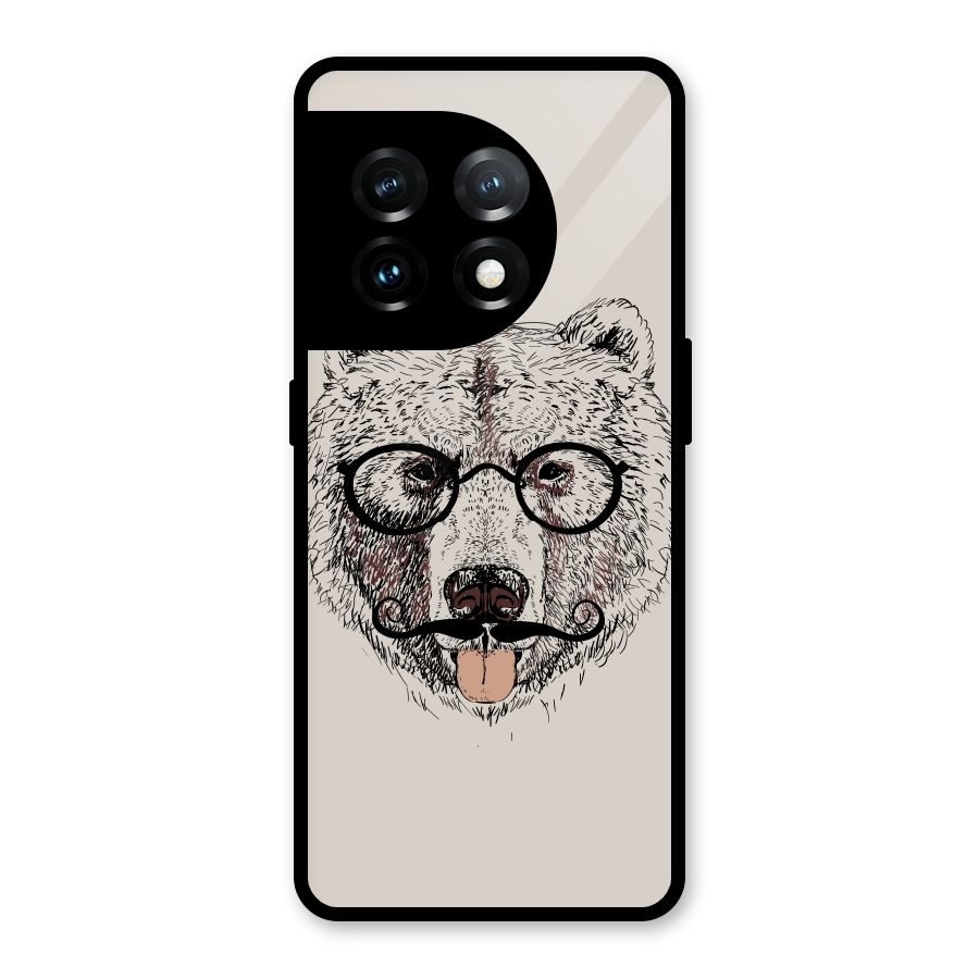 Studious Bear Glass Back Case for OnePlus 11