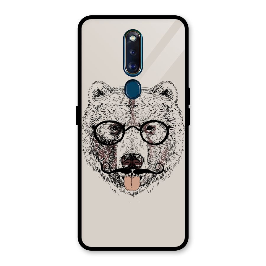 Studious Bear Glass Back Case for Oppo F11 Pro