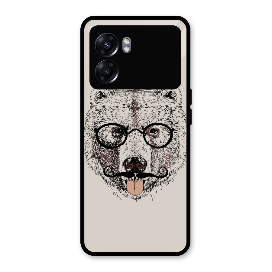 Studious Bear Glass Back Case for Oppo K10 5G