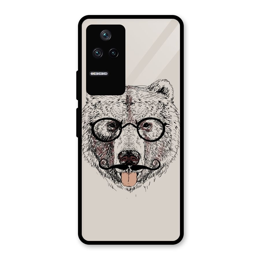 Studious Bear Glass Back Case for Poco F4 5G