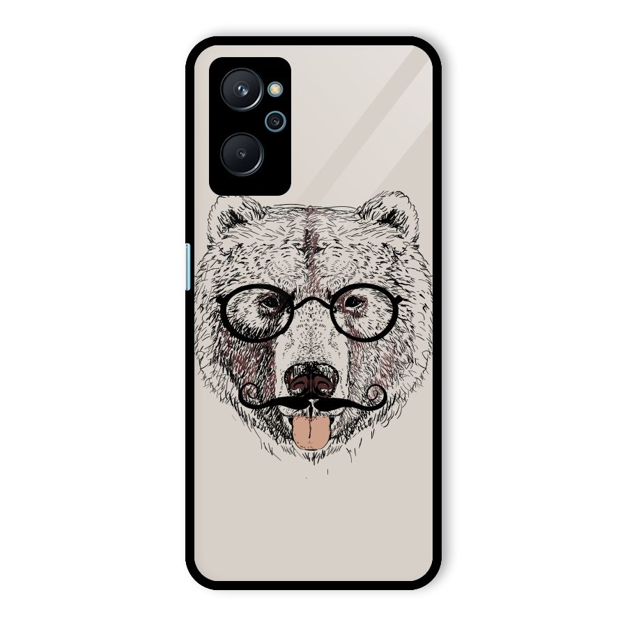 Studious Bear Glass Back Case for Realme 9i
