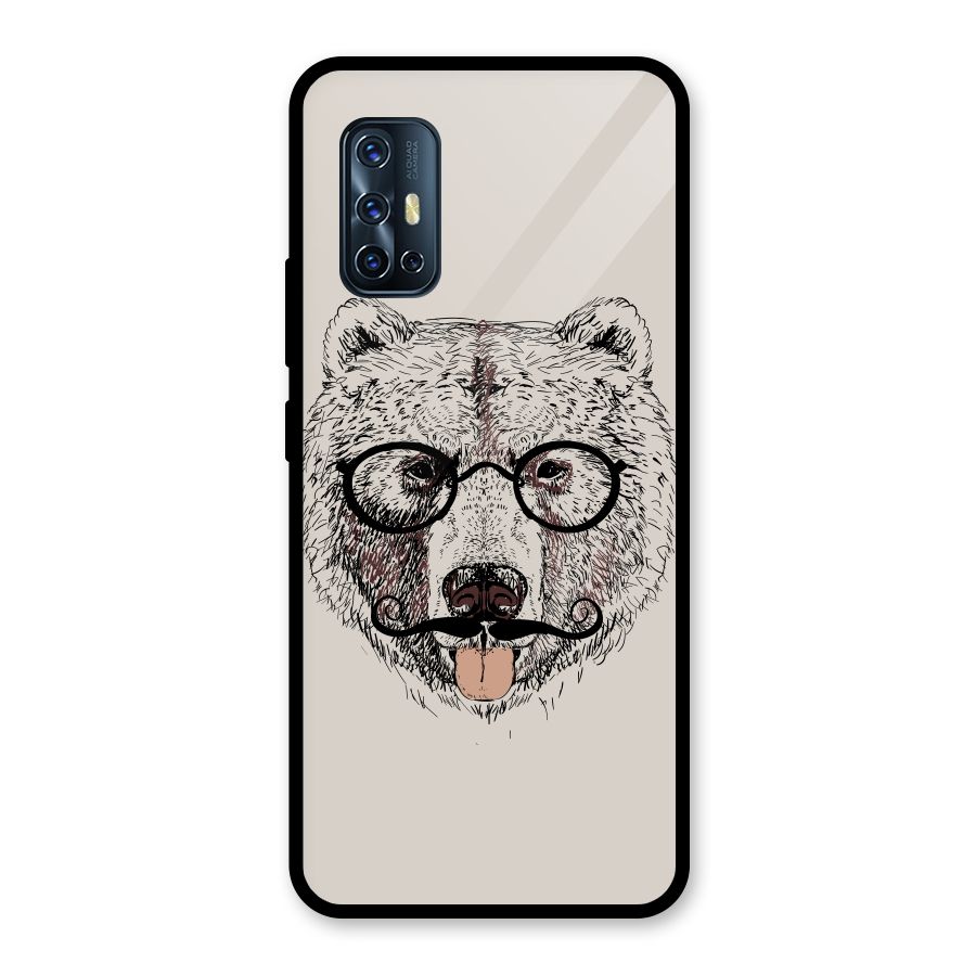Studious Bear Glass Back Case for Vivo V17