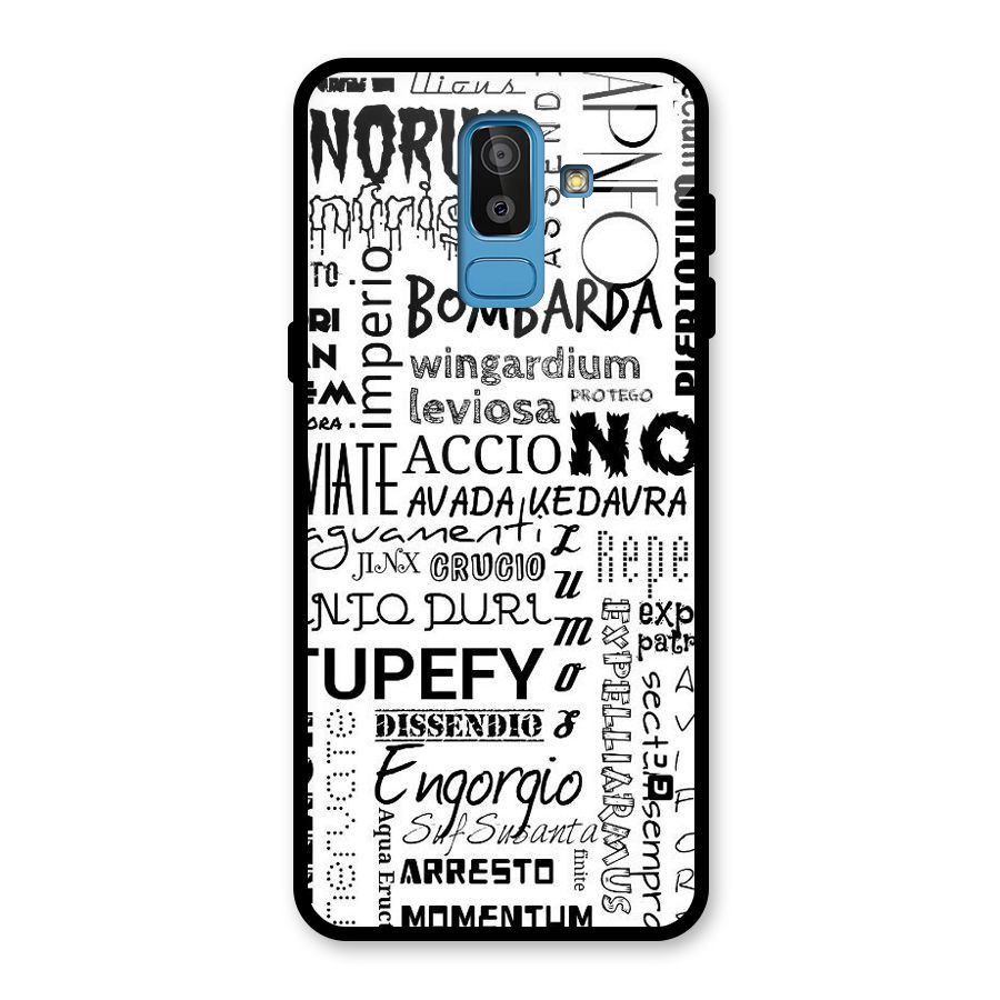 Stupefy Glass Back Case for Galaxy J8