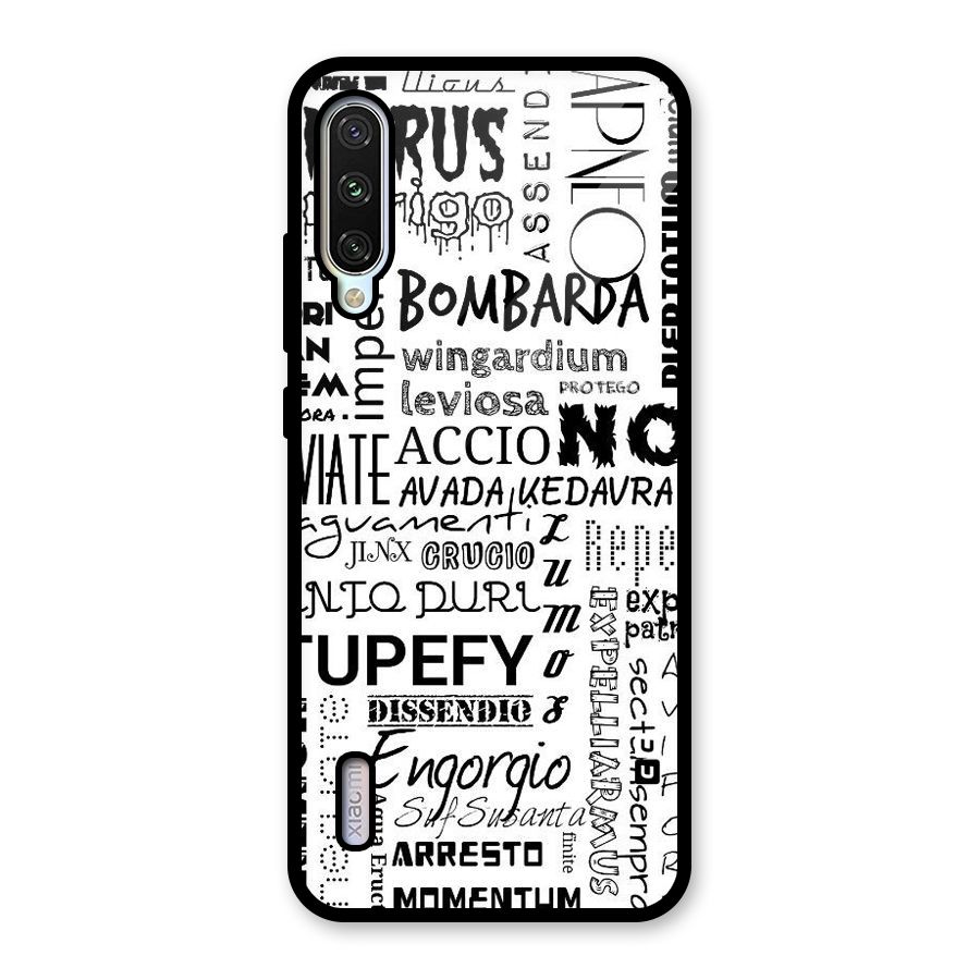 Stupefy Glass Back Case for Mi A3